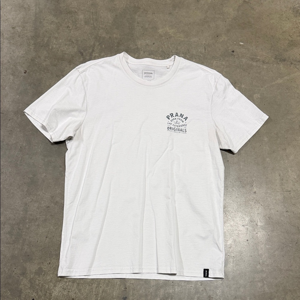 Prana Men's Graphic White Tee